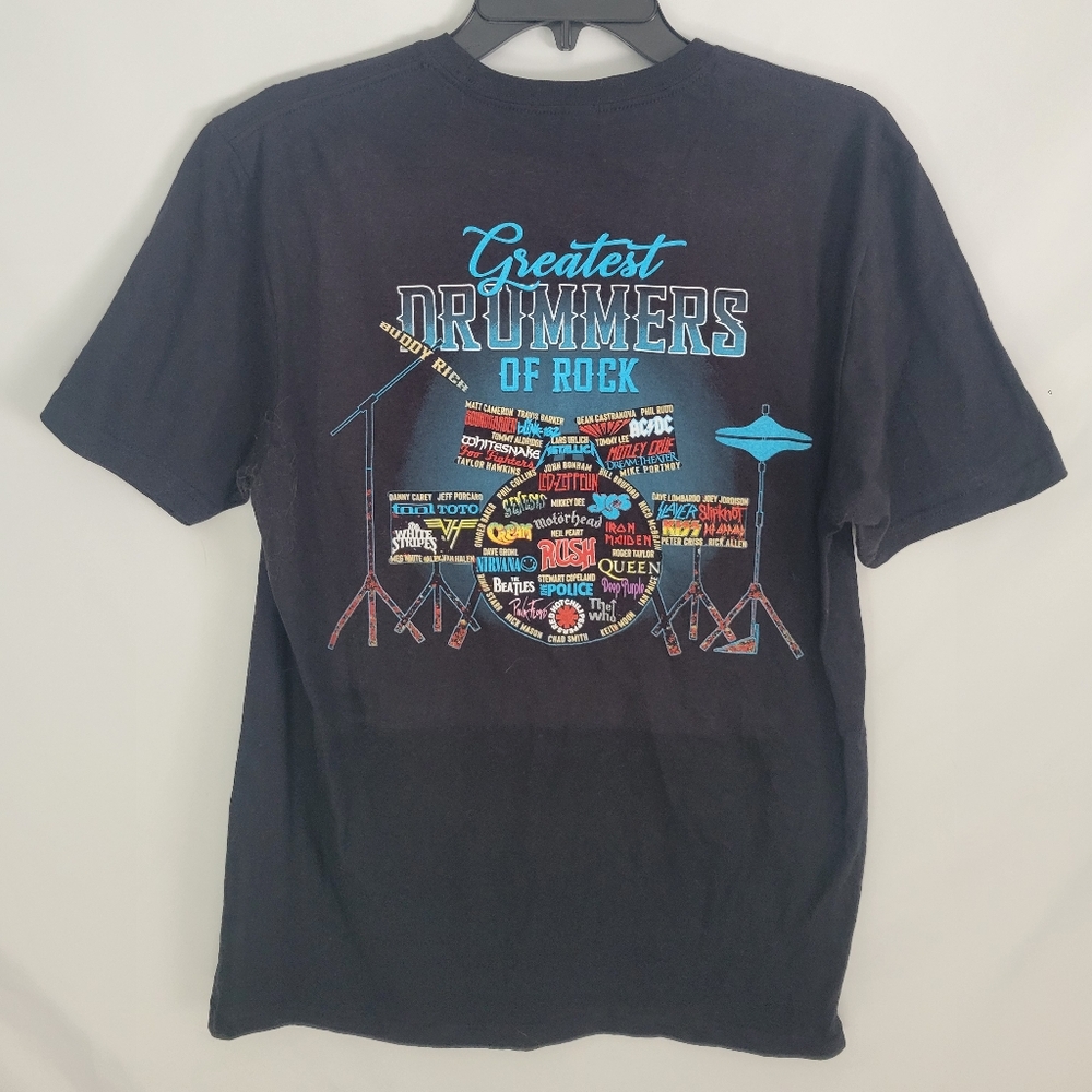 Mens Med. Black T Shirt "Greated Dummers Of Rock.